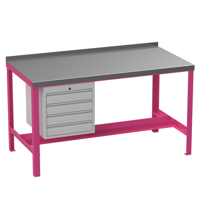 Steel Heavy Duty Workbench | No Lower Shelf | Drawers