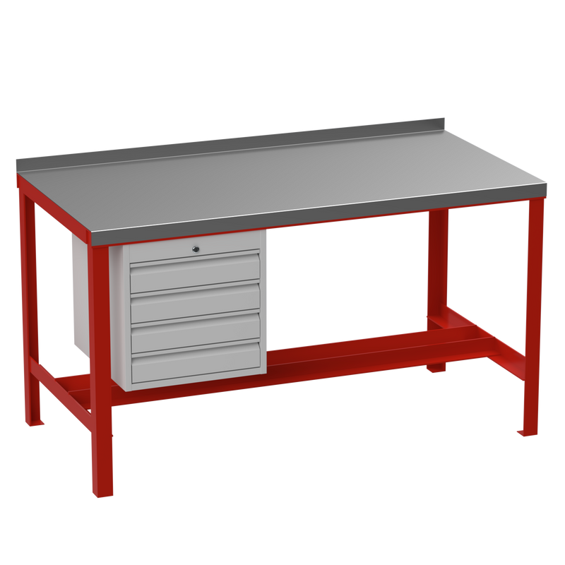 Steel Heavy Duty Workbench | 4 Drawer Tool Storage