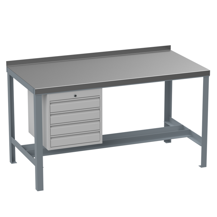 Steel Heavy Duty Workbench | No Lower Shelf | Drawers