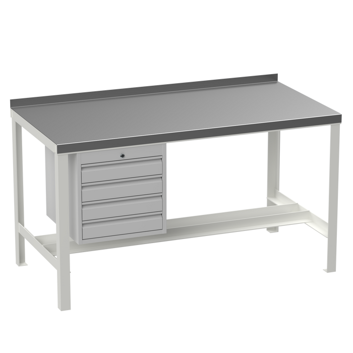 Steel Heavy Duty Workbench | No Lower Shelf | Drawers