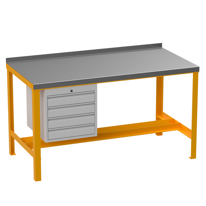Steel Heavy Duty Workbench | No Lower Shelf | Drawers