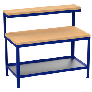 Heavy Duty Workbench | Hard Wooden Worktop | Top Shelf