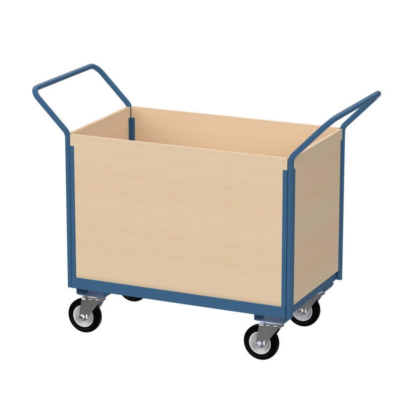 Flatbed Trolley | Enclosed Wooden Panels