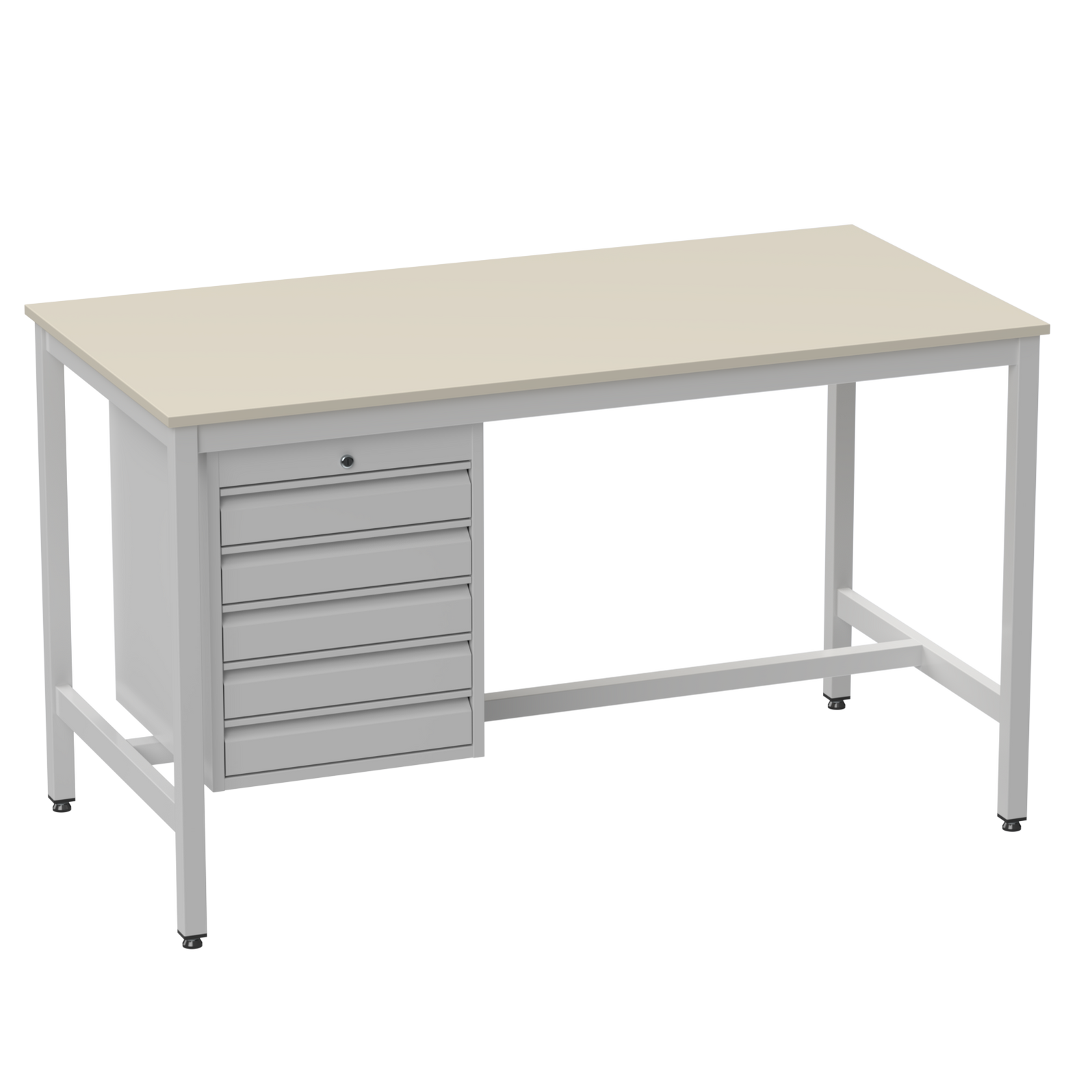Medium Duty Laminate Top Workbench | 5 Drawers | Engineered for Easy ...
