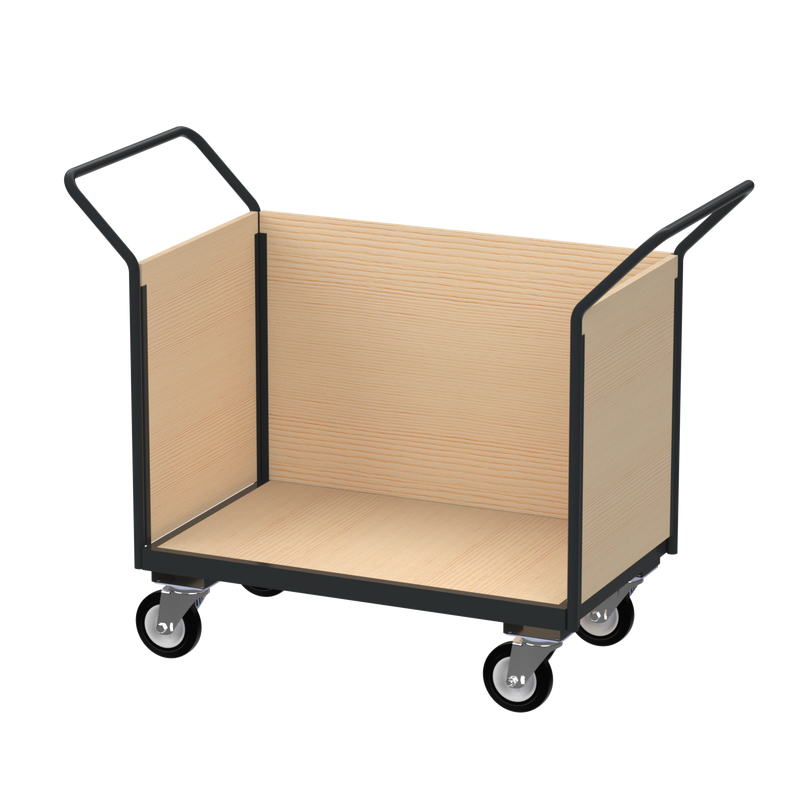 Flatbed Trolley | Enclosed Wooden Panels