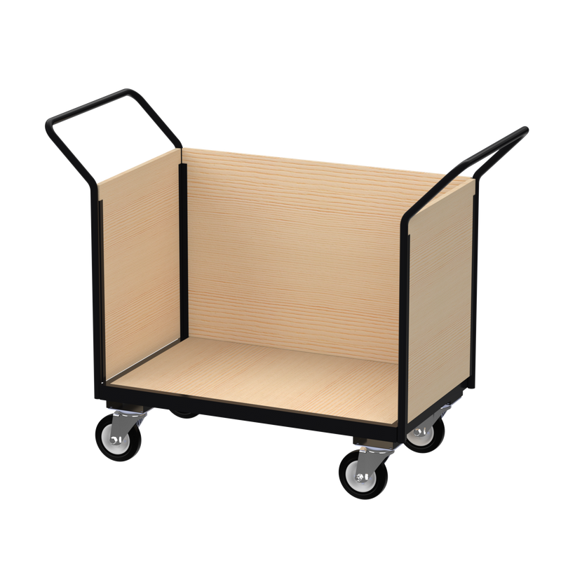 Flatbed Trolley | Enclosed Wooden Panels