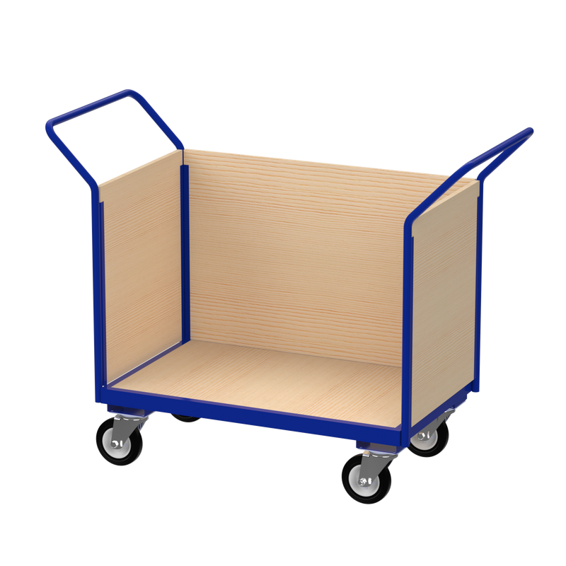 Flatbed Trolley | Enclosed Wooden Panels