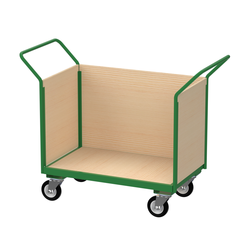 Flatbed Trolley | Enclosed Wooden Panels