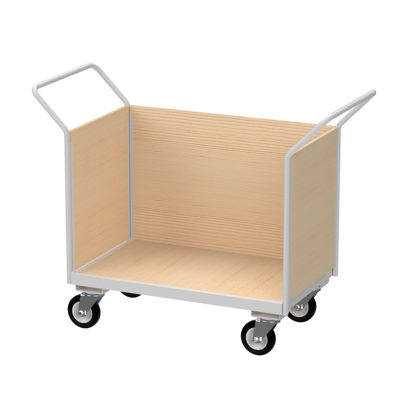 Flatbed Trolley | Enclosed Wooden Panels