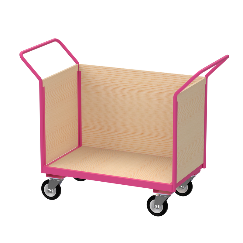 Flatbed Trolley | Enclosed Wooden Panels