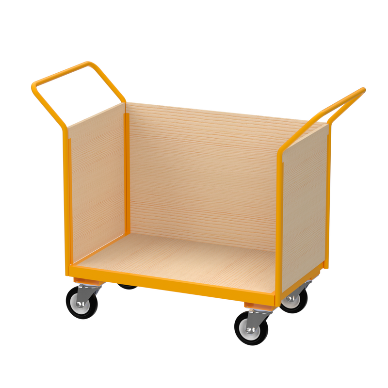 Flatbed Trolley | Enclosed Wooden Panels