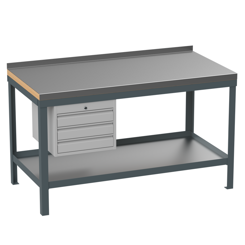 Industrial Super Heavy Duty Workbench | 3 Drawers