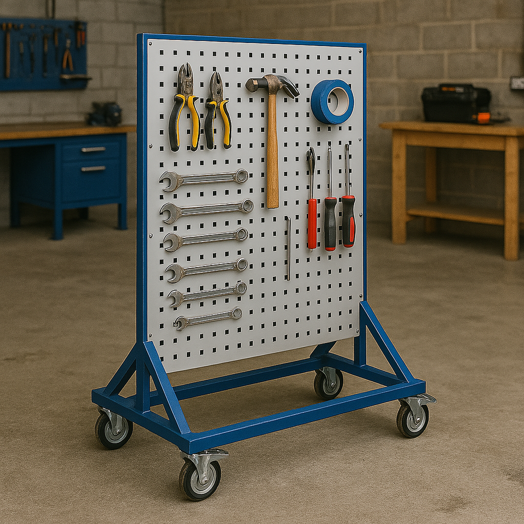Double-Sided Tool Panel Trolley | A-Frame — UK Workbenches