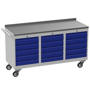 Triple Cupboard/Drawer Steel Rolling Tool Cabinet