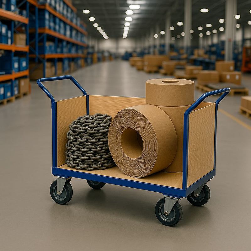 Flatbed Trolley | Enclosed Wooden Panels