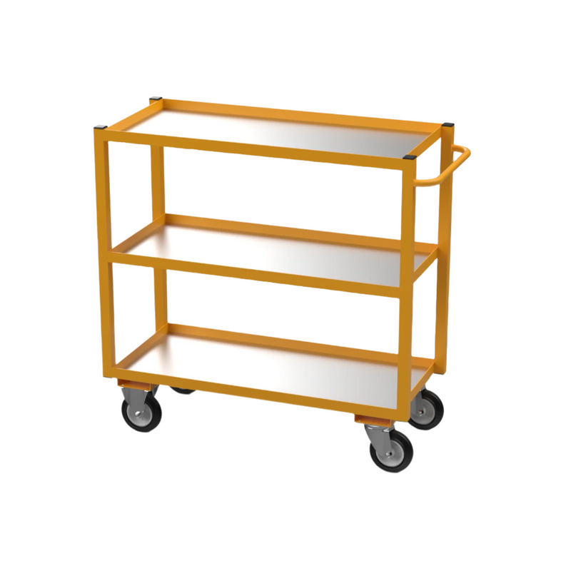 Heavy Duty Tray Trolley | 3 Steel Shelves