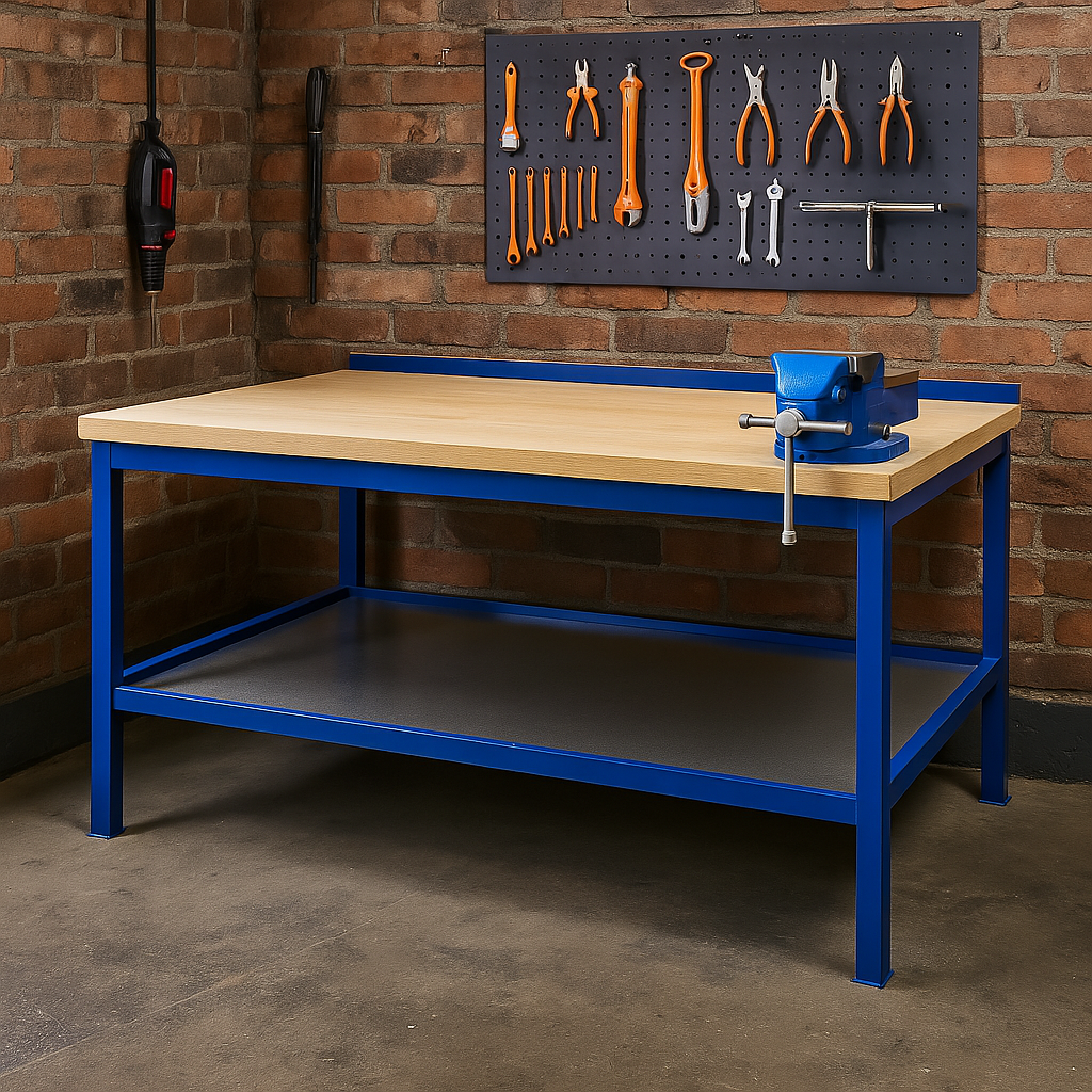Solid Wood Worktop Heavy Duty Workbench | Durable & Sturdy Workspace ...