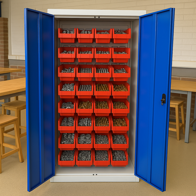 Large Storage Cabinet Cupboard | Louvre Panel