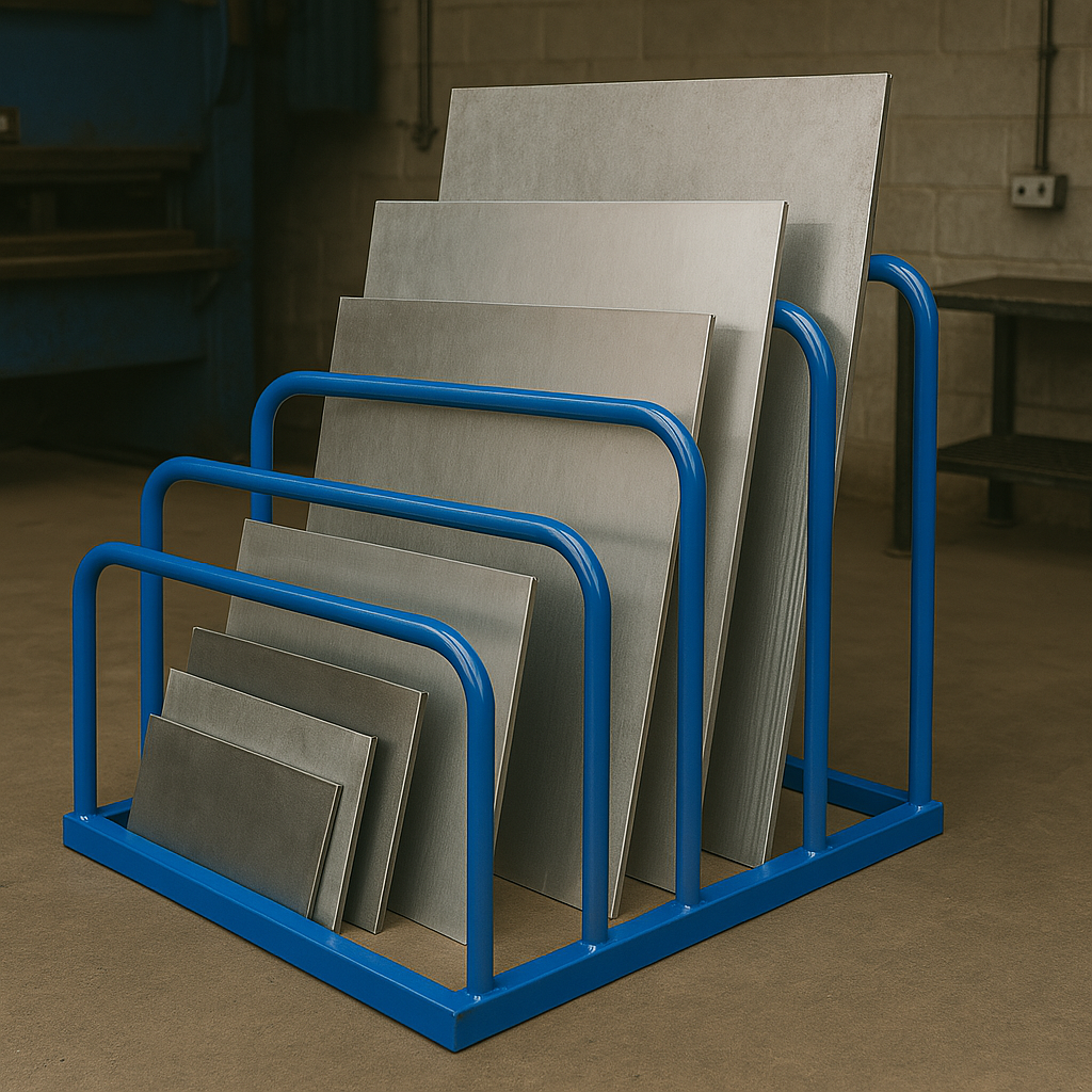 Sheet Offcut Rack Multi Height Sheet Rack | Steel, 4-8 Bays | UK Workbenches