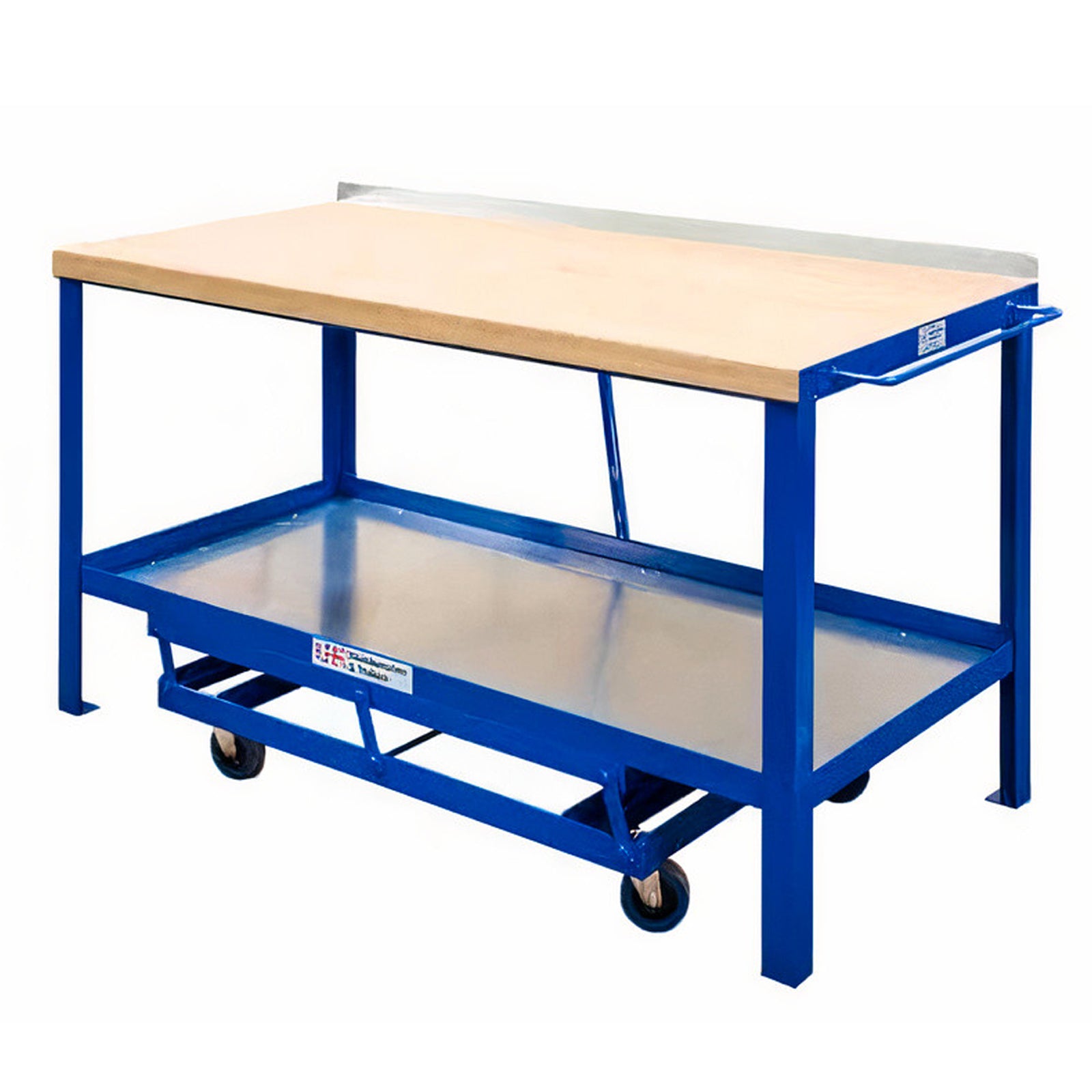 Mobile Workbench with Hard Wooden Top | Sturdy and Portable Workspace ...