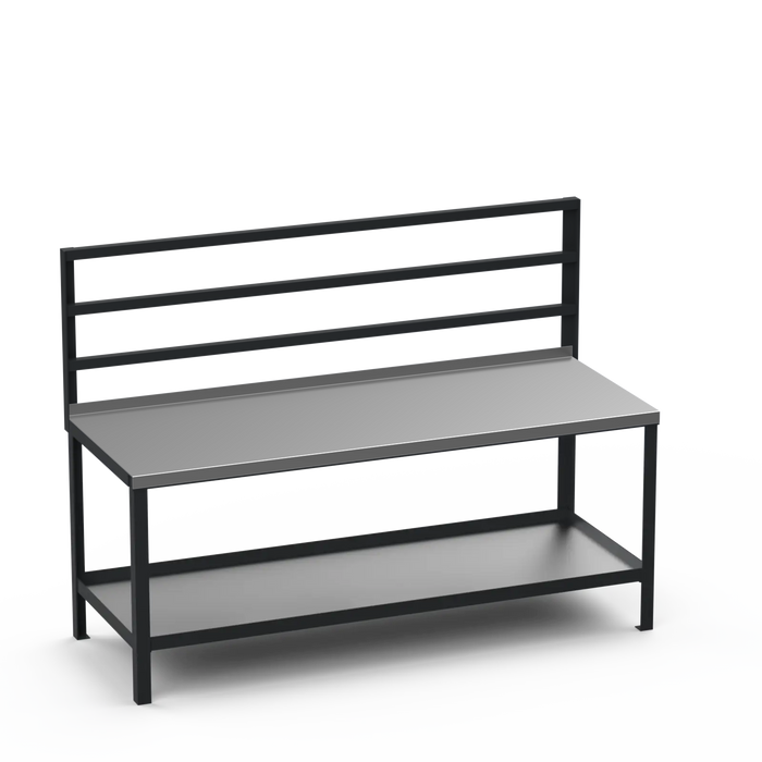 Steel Top Heavy Duty Workbench | Support Bars