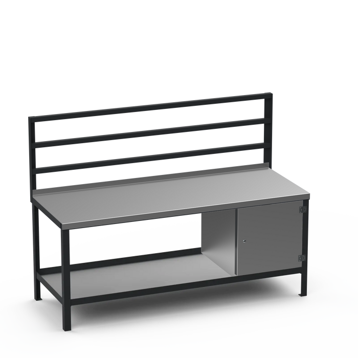 Steel Top Heavy Duty Workbench | Enclosed Cupboard Storage