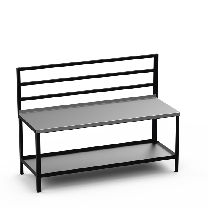 Steel Top Heavy Duty Workbench | Support Bars