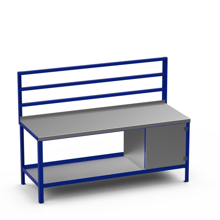 Steel Top Heavy Duty Workbench | Enclosed Cupboard Storage