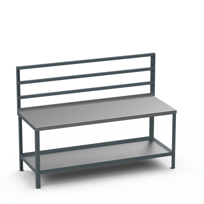 Steel Top Heavy Duty Workbench | Support Bars
