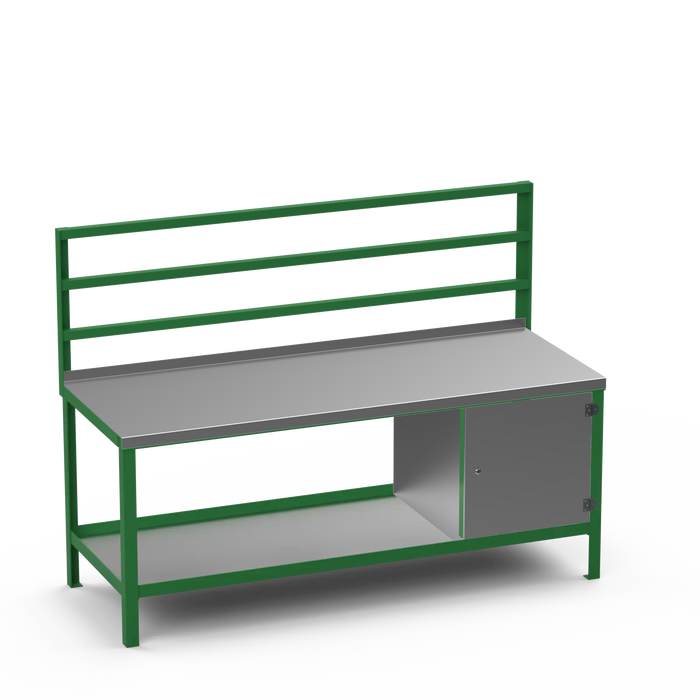 Steel Top Heavy Duty Workbench | Enclosed Cupboard Storage