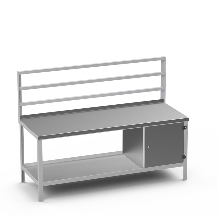 Steel Top Heavy Duty Workbench | Enclosed Cupboard Storage