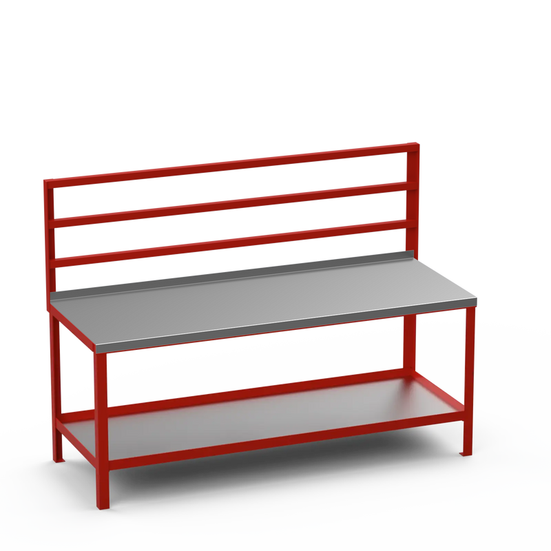 Steel Top Heavy Duty Workbench | Support Bars