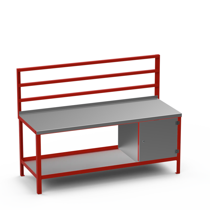 Steel Top Heavy Duty Workbench | Enclosed Cupboard Storage
