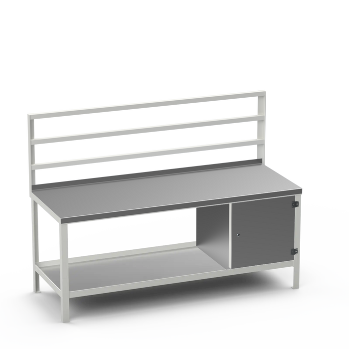 Steel Top Heavy Duty Workbench | Enclosed Cupboard Storage