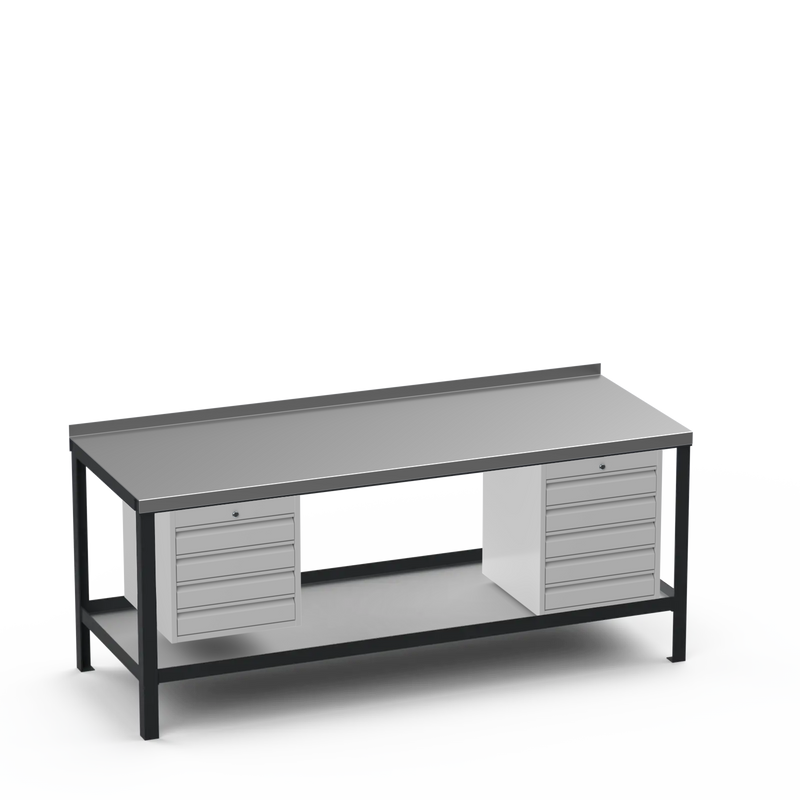 Steel Top Heavy Duty Workbench | 4 Drawer & 5 Drawer Storage