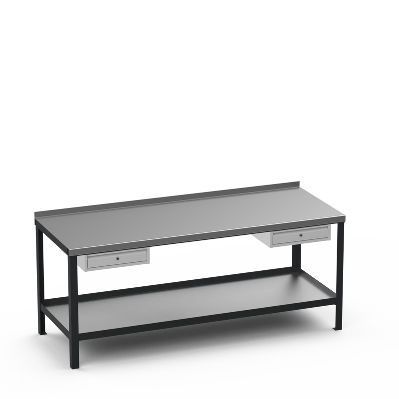 Steel Top Heavy Duty Workbench | Single Drawer & Single Drawer Storage