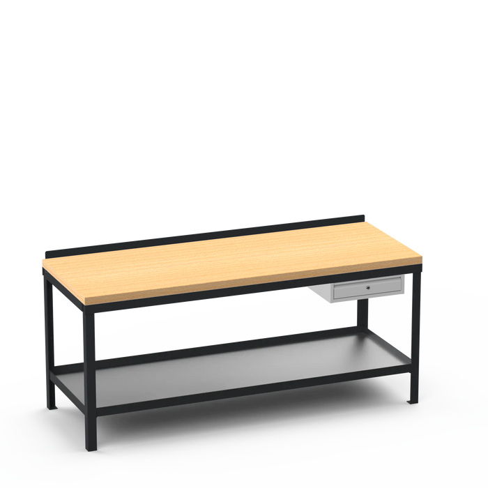 Wood Top Heavy Duty Workbench | Single Drawer Storage