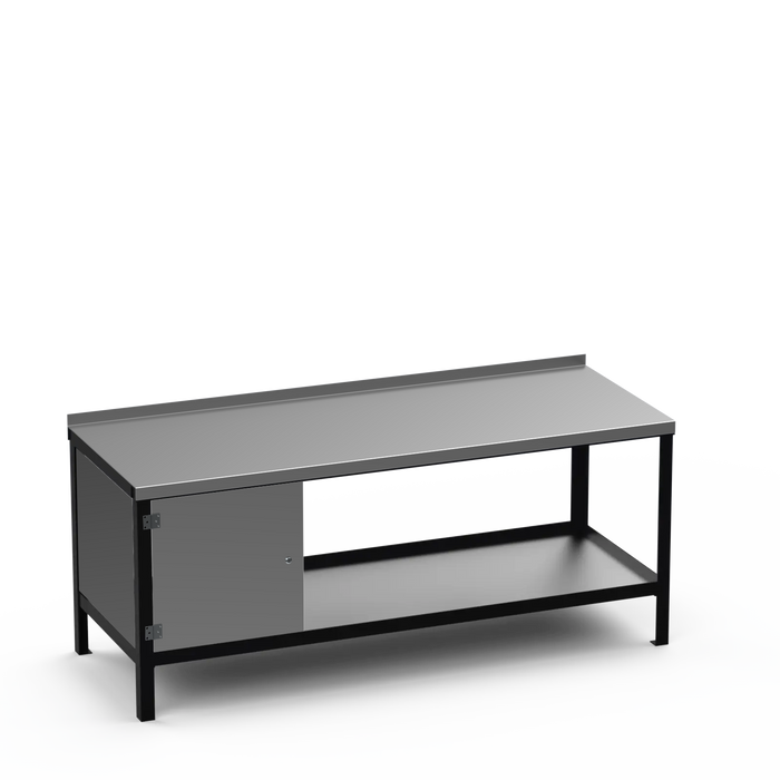 Steel Top Heavy Duty Workbench | Enclosed Cupboard Storage