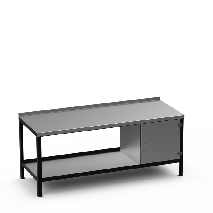 Steel Top Heavy Duty Workbench | Enclosed Cupboard Storage