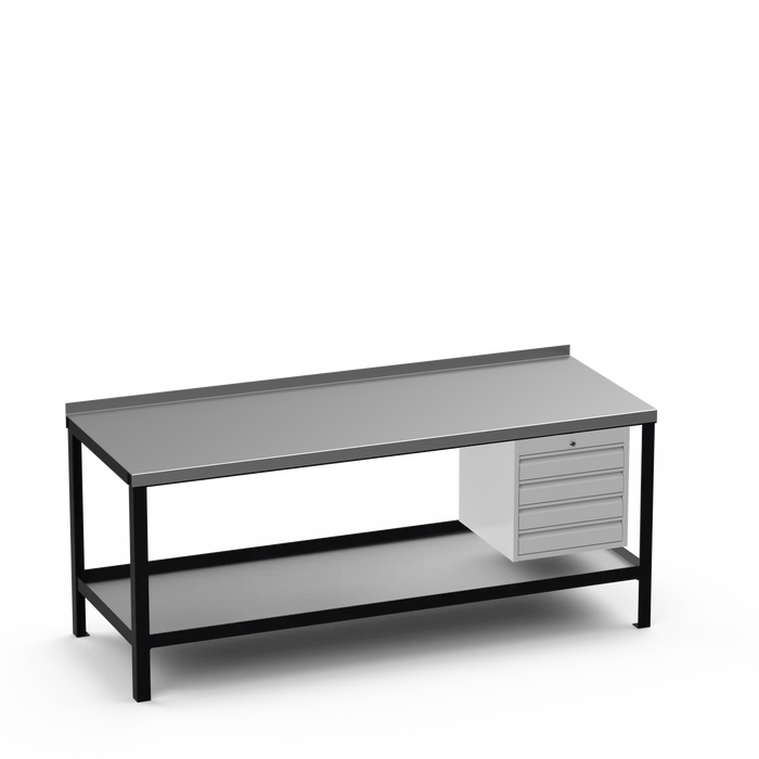 Steel Top Heavy Duty Workbench | 4 Drawer Storage