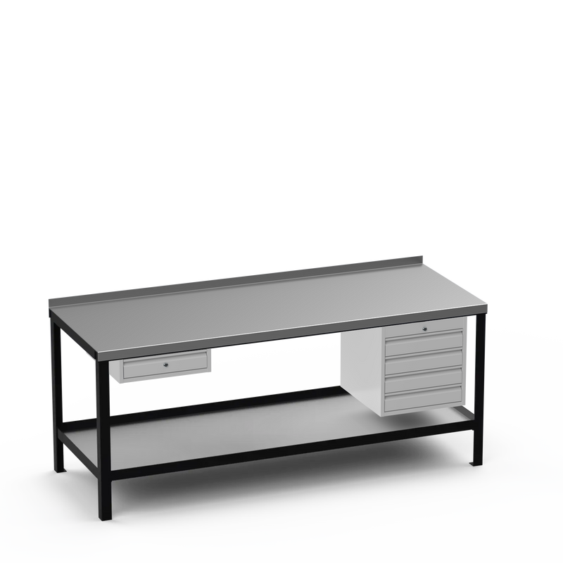 Steel Top Heavy Duty Workbench | Single Drawer & 4 Drawer Storage