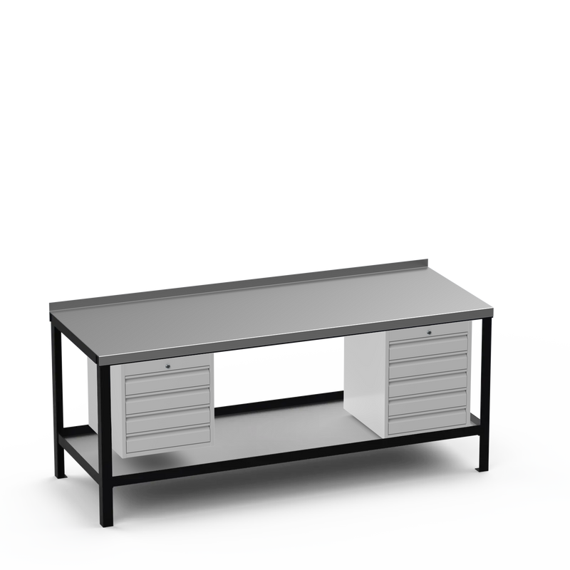Steel Top Heavy Duty Workbench | 4 Drawer & 5 Drawer Storage
