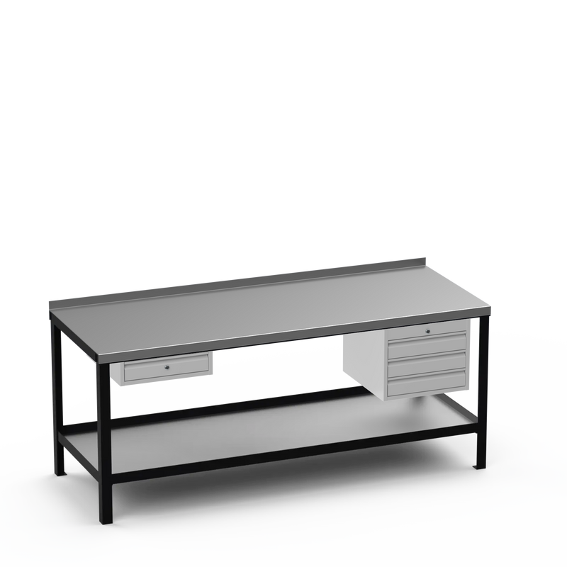 Steel Top Heavy Duty Workbench | Single Drawer & 3 Drawer Storage
