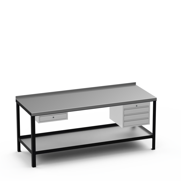 Steel Top Heavy Duty Workbench | Single Drawer & 3 Drawer Storage