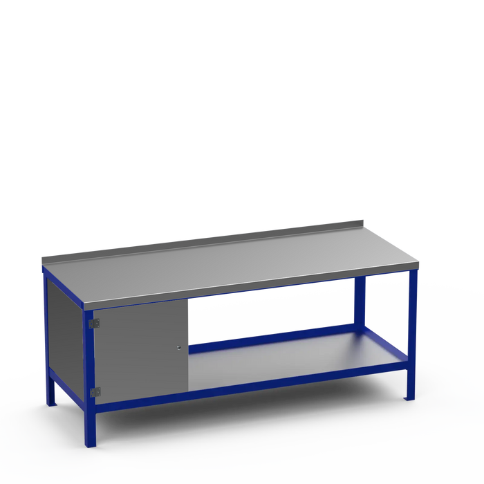 Steel Top Heavy Duty Workbench | Enclosed Cupboard Storage