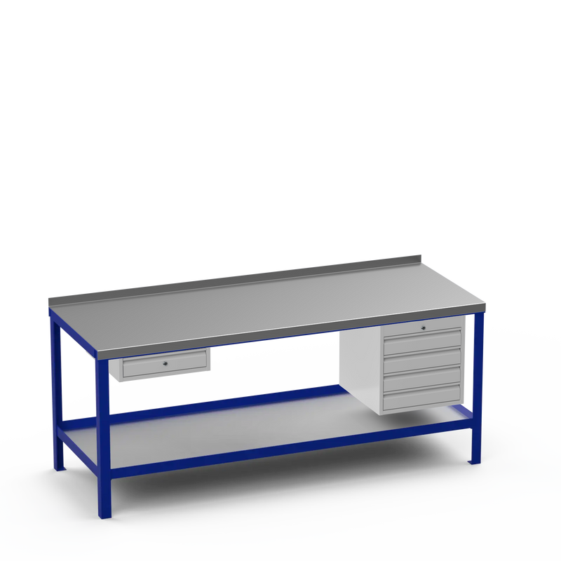 Steel Top Heavy Duty Workbench | Single Drawer & 4 Drawer Storage