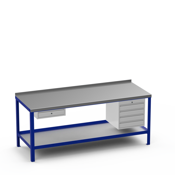 Steel Top Heavy Duty Workbench | Single Drawer & 4 Drawer Storage