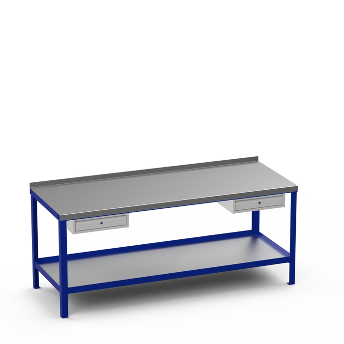 Steel Top Heavy Duty Workbench | Single Drawer & Single Drawer Storage