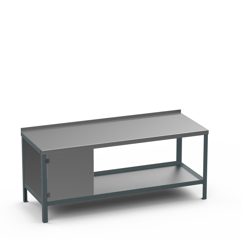 Steel Top Heavy Duty Workbench | Enclosed Cupboard Storage