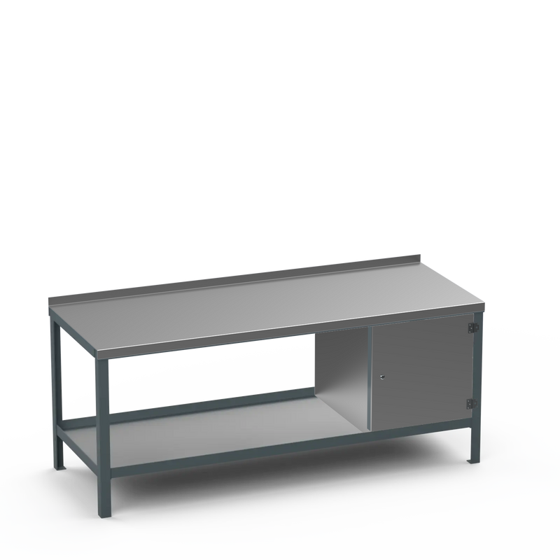 Steel Top Heavy Duty Workbench | Enclosed Cupboard Storage